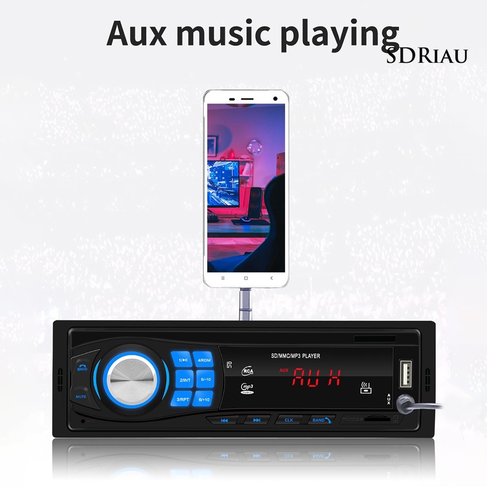 Máy Nghe Nhạc Mp3 12v Bluetooth Cho Xe Hơi 8013 Kèm Phụ Kiện Chất Lượng Cao
