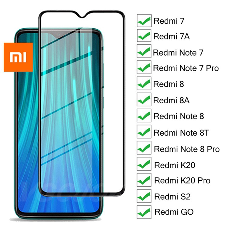 3 pcs Kính cường lực bảo vệ màn hình cho Xiaomi Mi Redmi NOTE 8 9 3 4X 5 4A 5A 6 6A 7 7A S2 K20 K30 8A 8T 9T Pro PLUS A2 lite