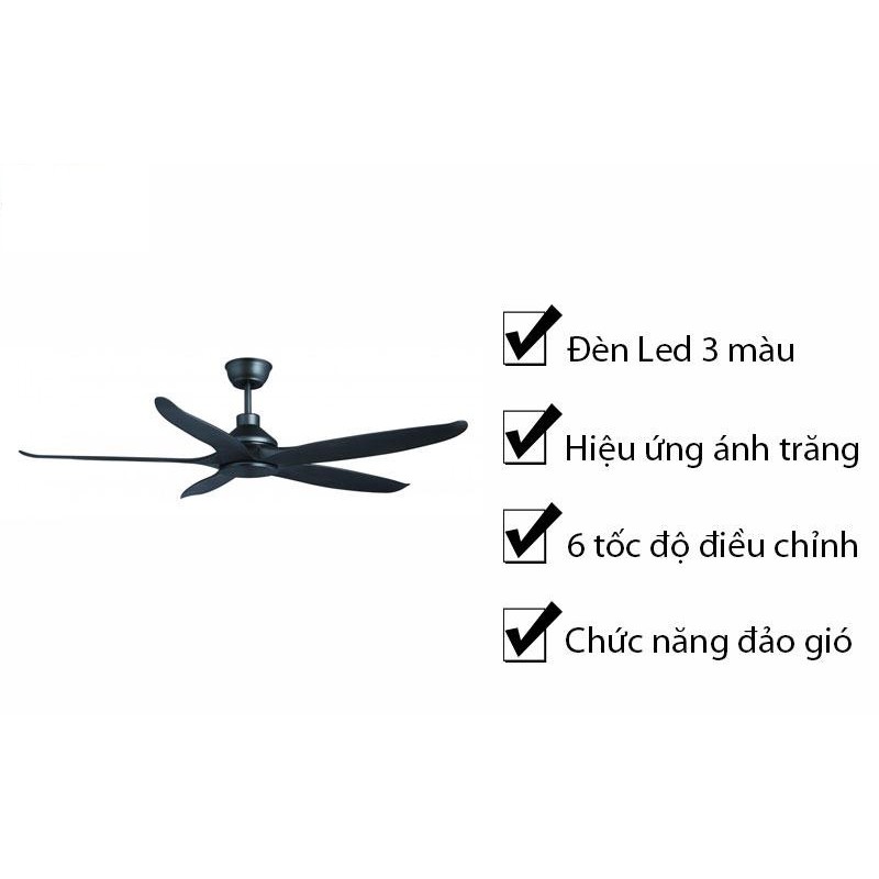 Quạt Trần Điều Khiển Từ Xa Benny BF-C54HE  - Made in Thailan - Hàng chính hãng