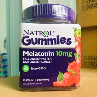 Kẹo dẻo giúp ngủ ngon natrol gummies melatonin 10mg 90 viên