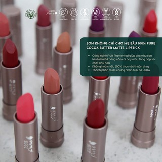 Son Không Chì Cho Mẹ Bầu 100% Pure Cocoa Butter Matte