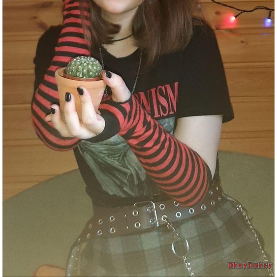 Găng Tay Hở Ngón Y2K Thời Trang Cho Nữ