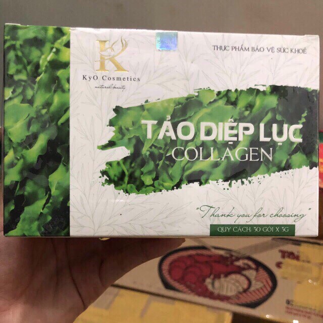 Tảo Diệp Lục Collagen Kyo chính hãng (hộp 30 gói nhỏ) | BigBuy360 - bigbuy360.vn