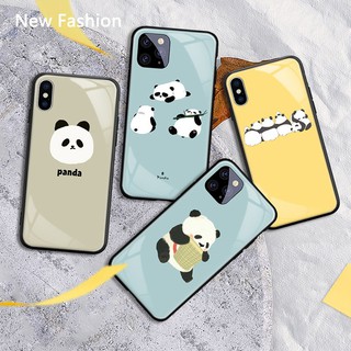 Ốp điện thoại in hình funny panda dành cho iphone 7 plus 8 11 pro xr xs 12 max - A563