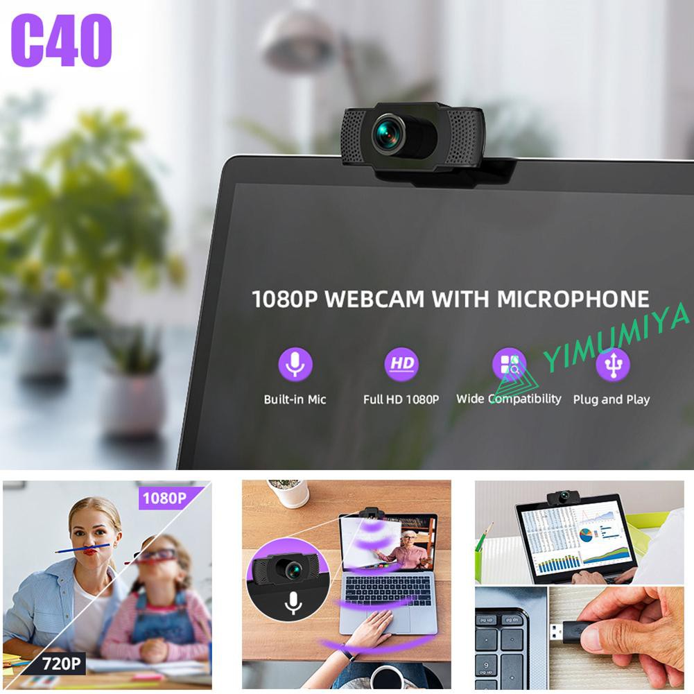 Webcam Yi 2mp 1080p Hd Usb 2.0 Kèm Mic Cho Máy Tính