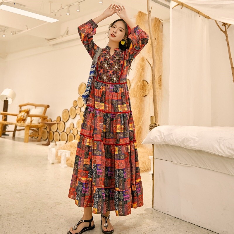 Váy Thêu Limited Boho Siêu Sang