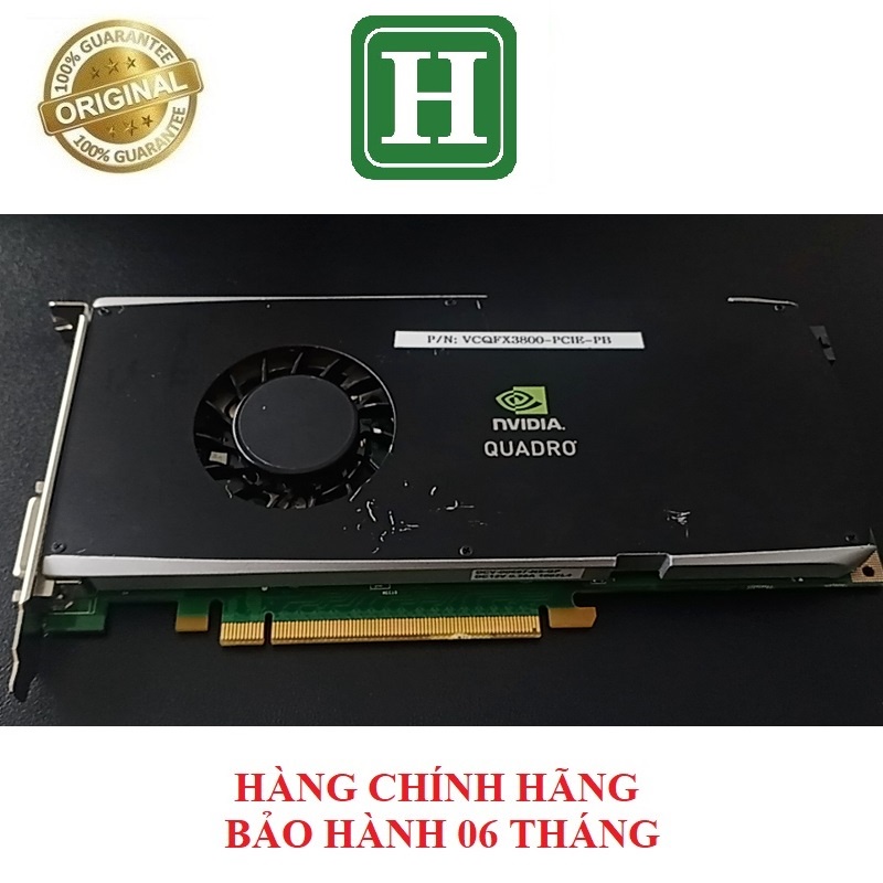 Card màn hình Nvidia Quadro FX3800 1GB 256-Bit GDDR3, hàng chính hãng tháo máy bảo hành 6 tháng