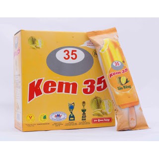 Hộp 10 que kem Tràng tiền 35 vị sầu riêng [NOW SHIP]