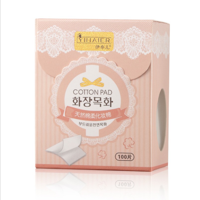 100 miếng bông tẩy trang Cotton Pads Hàn Quốc