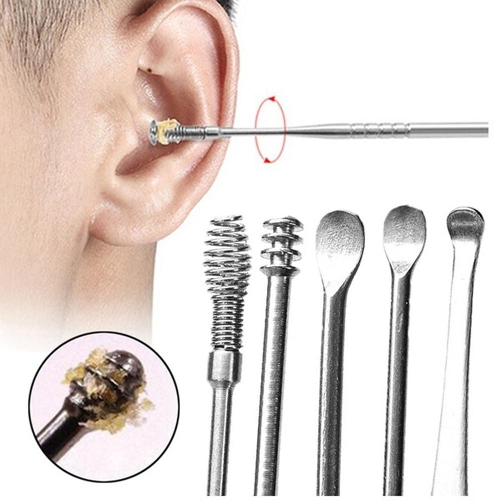 Bộ 9 dụng cụ vệ sinh tai bằng thép không gỉ  cao cấp tiện dụng