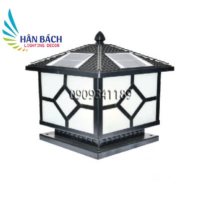 Đèn trụ cổng năng lượng mặt trời, đèn trụ cổng giá rẻ, đèn trụ cổng vuông, đèn led trụ cổng, đèn cột cổng, đèn cổng D300