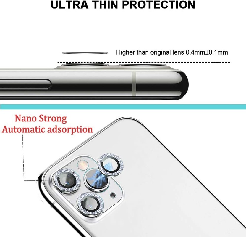 Kính Cường Lực 9h Bảo Vệ Camera Iphone 11 Pro & Iphone 11 Pro Max Kèm Phụ Kiện