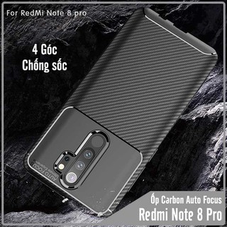 Ốp lưng Xiaomi Redmi Note 8 Pro chống sốc Carbon Auto Focus