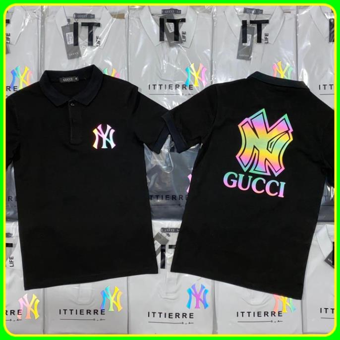 Áo Thun Polo Phản Quang NY GUCCI Hàng Cao Cấp PL12PQ (Nam Nữ đều mặc được) ! #