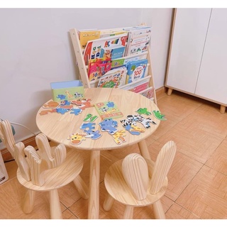 Bàn ghế gỗ cho bé - 100% gỗ thông và sồi cao cấp nhập khẩu New Zealand và Bắc Mỹ