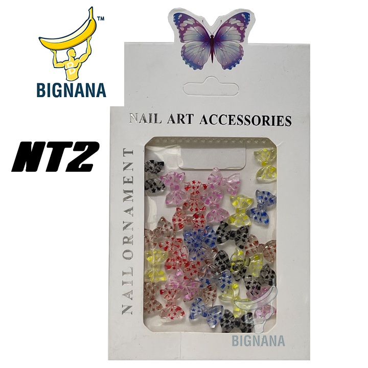 Charm Gấu, Thỏ, Charm Nail, Nơ Thạch, Bướm, Trái Đào Đính Móng Tay, Móng Giả Siêu Xinh