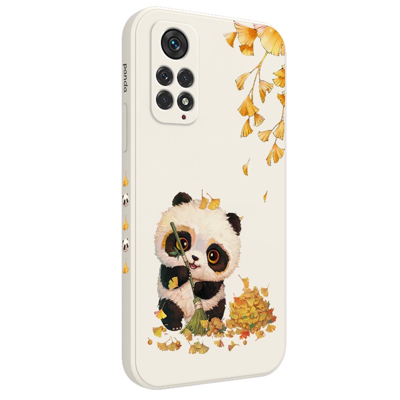 Ốp Điện Thoại Họa Tiết Gấu Trúc Hoạt Hình Sáng Tạo Cho Xiaomi Redmi Note 11 11S Pro Plus + 4G 5G