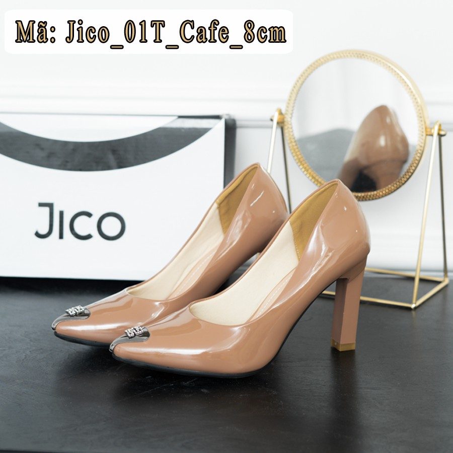 GIÀY CAO GÓT MŨI THẬP MÀU CÀ PHÊ - JICO_01T_Cà Phê