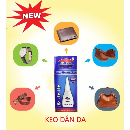 KEO DÁN DA TÚI, VÍ, ĐỒNG HỒ