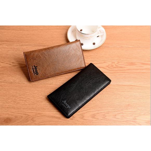 Ví nam dáng dài đa ngăn kiểu dáng phong cách retro