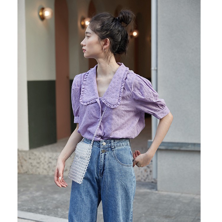 Sơ mi ren búp bê Pháp - [Order QC]- inbox shop