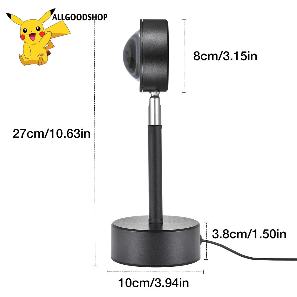 [COD]Đèn Led Màu Cầu Vồng Trang Trí Phòng Ngủ Tiktok phổ biến For INS background Sunset Projector Floor Lamp