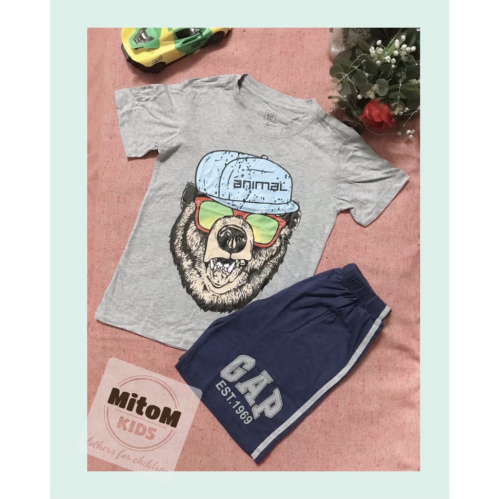 [SALE SỐC] Đồ bộ bé trai GAP ♥️ FREESHIP ♥️ chất cotton xuất khẩu, size đại, hình in không nổ