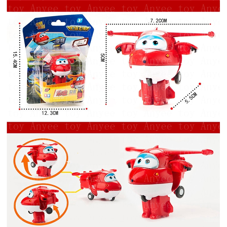 Genuine 12 Styles Super Wings Action Figure Toys Mini Airplane Robot Transformation Anime Toys