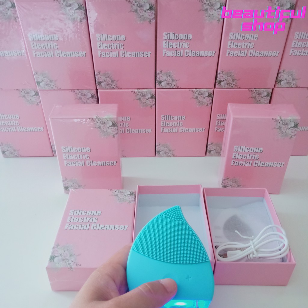 MÁY RỬA MẶT NỘI ĐỊA TRUNG SILICONE ELECTRIC FACIAL CLEANSER | BigBuy360 - bigbuy360.vn