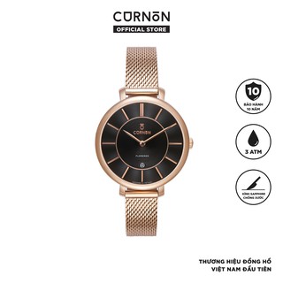 Đồng Hồ Nữ Curnon Florenge Dahlia Dây Kim Loại Chính Hãng - Khắc Vân Hoa Cá Tính