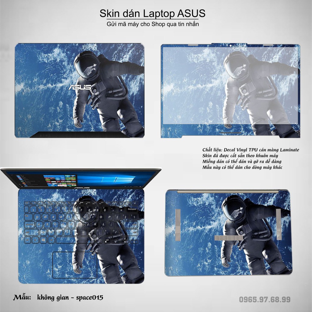 Skin dán Laptop Asus in hình không gian nhiều mẫu 3 (inbox mã máy cho Shop)