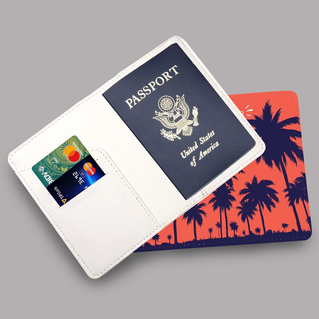 Bao Da Hộ Chiếu - TROPICAL - Ví Đựng Passport Du Lịch - Thời Trang - Đa Năng - Tiện Lợi - PPT017