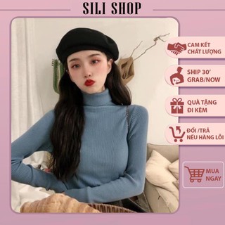 Áo len cổ lọ hàng qc cao cấp -áo len nữ cao cổ [ảnh