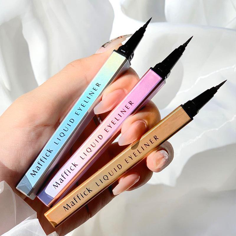 Bút kẻ mắt dạng lỏng Maffick 3 màu tự nhiên đầu bút mềm nhanh khô chống thấm nước không nhòe
