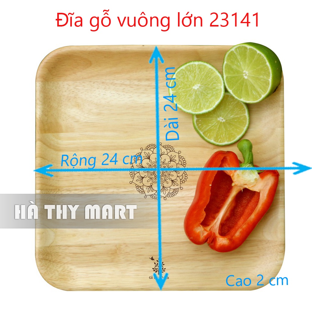 Đĩa gỗ đựng đồ ăn 6 mẫu decor chụp ảnh trang trí Đức Thành [3 Kiểu 2 SIZE]