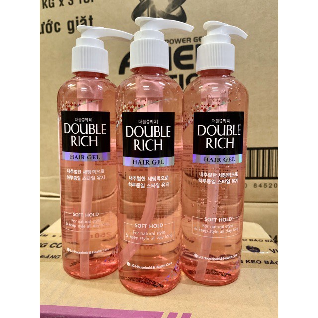 Gel dưỡng tóc Double Rich tạo kiểu giữ nếp tự nhiên 250ml