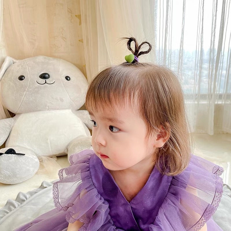 Hộp 10 cột tóc hình dễ thương cho bé - Tiệm phụ kiện của Nana