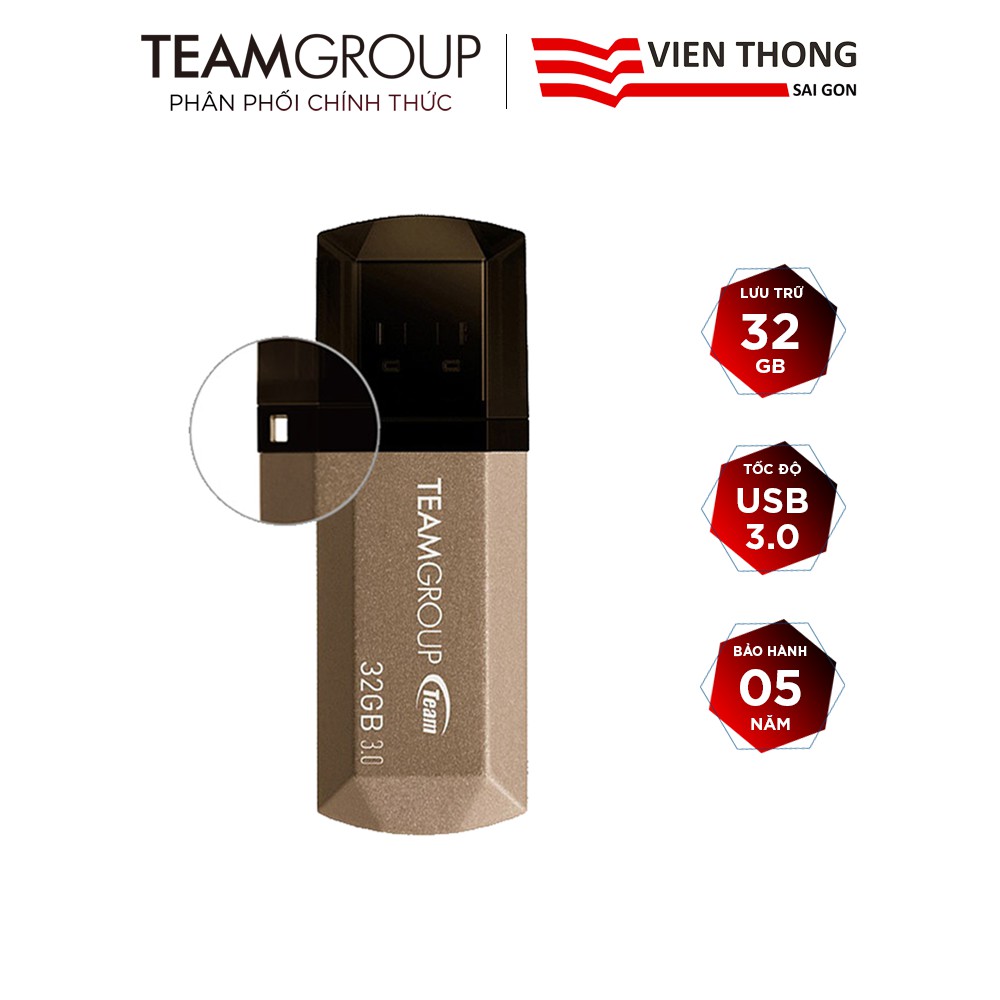 USB 3.0 Team Group C155 32GB tốc độ cao - Hãng phân phối chính thức