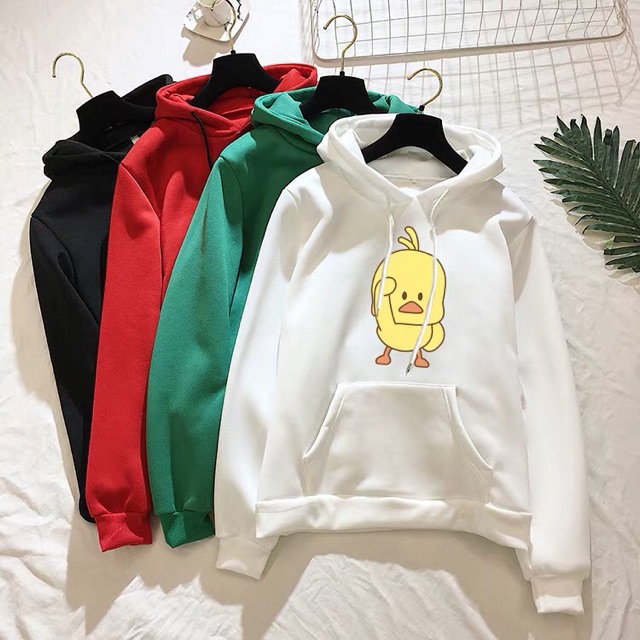 (Mua 1 tặng 1 phần quà ) Áo quảng châu, nỉ bông cao cấp, form ulzzang, có ngoại cỡ , BIGsize , hoodie chú vịt kute | BigBuy360 - bigbuy360.vn