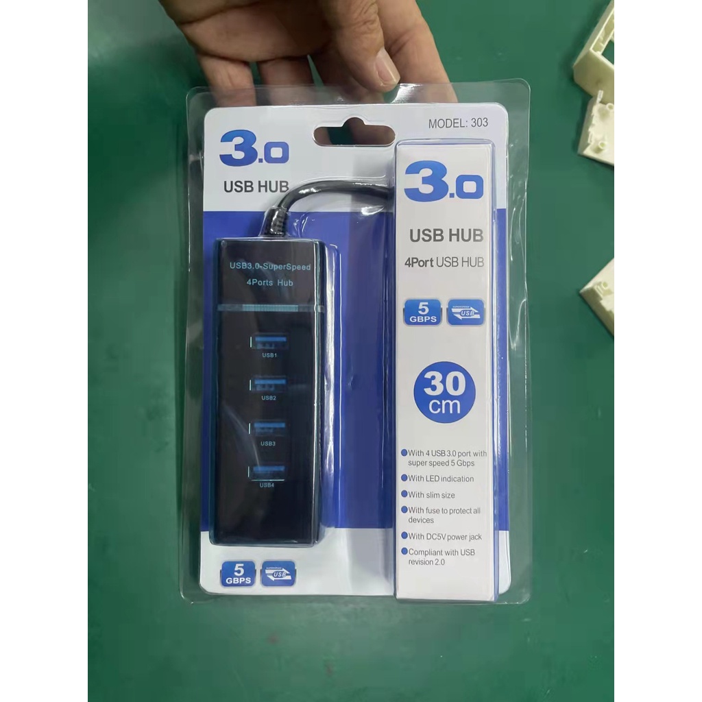 Hub chia cổng USB có công tắc chính hãng, Loại 4 cổng cắm USB / Hub chia 4 Cổng USB 3.0, hàng chính hãng,bảo hành dài