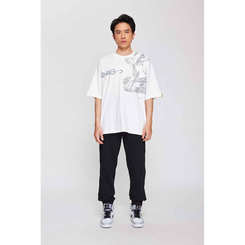 Áo Thun BOO Unisex Dáng Oversize Cá Tính In Hình BOOLAAB Phản Quang