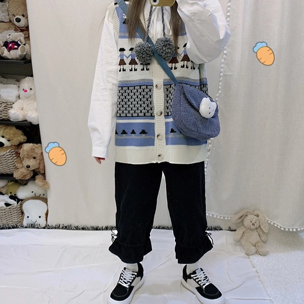 áo khoác len cổ rộng phong cách hoang dã phiên bản hàn quốc | BigBuy360 - bigbuy360.vn