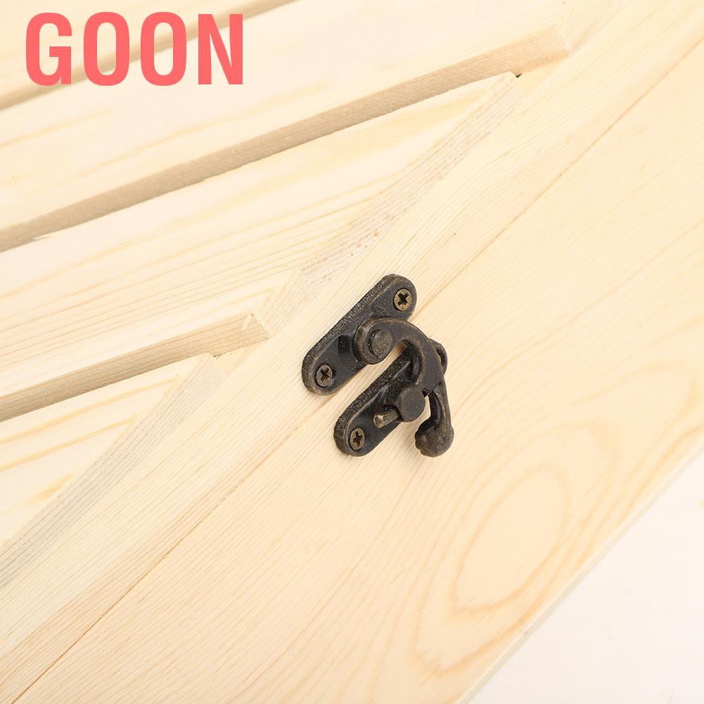 GOON Set 2 Hộp Gỗ Đựng Rượu Vang Có Quai Cầm Tiện Lợi