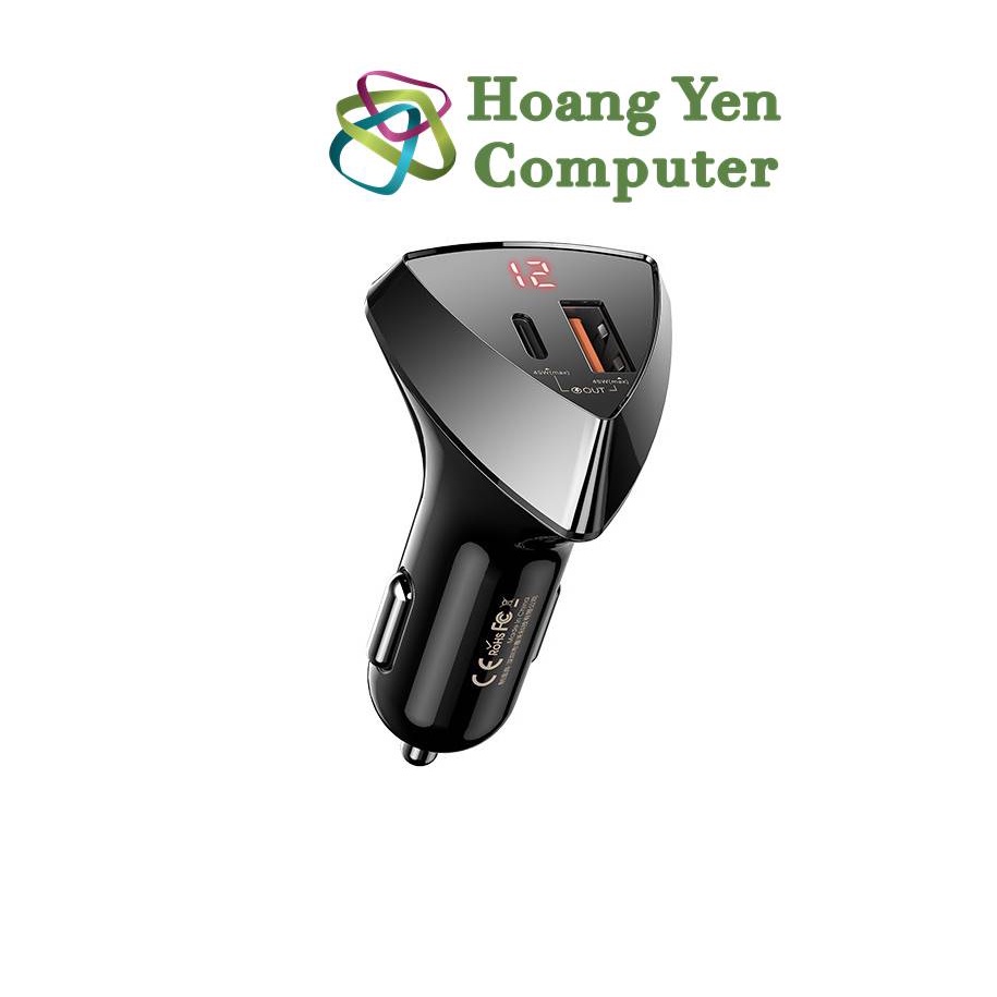 Tẩu Sạc Nhanh Xe Hơi Remax RCC232  | Cốc sạc ô tô - Bảo hành 6 tháng - Hoàng Yến Computer