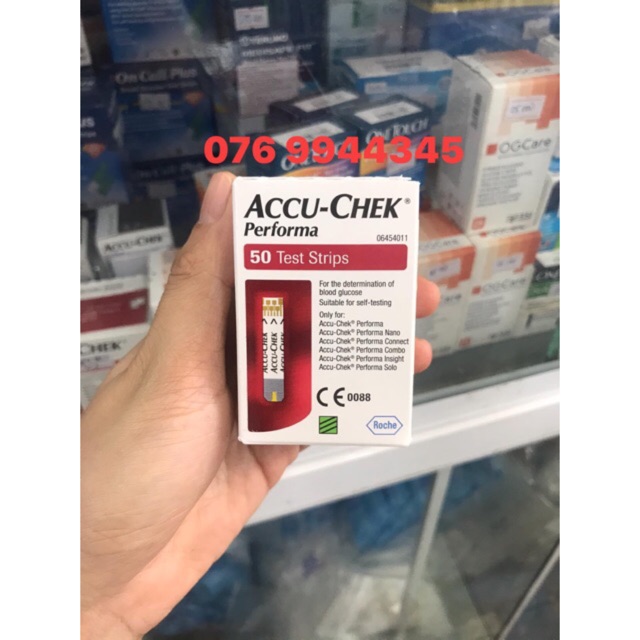 Que thử đường huyết Accu chek performa ( hộp 25 que ) chất lượng cao