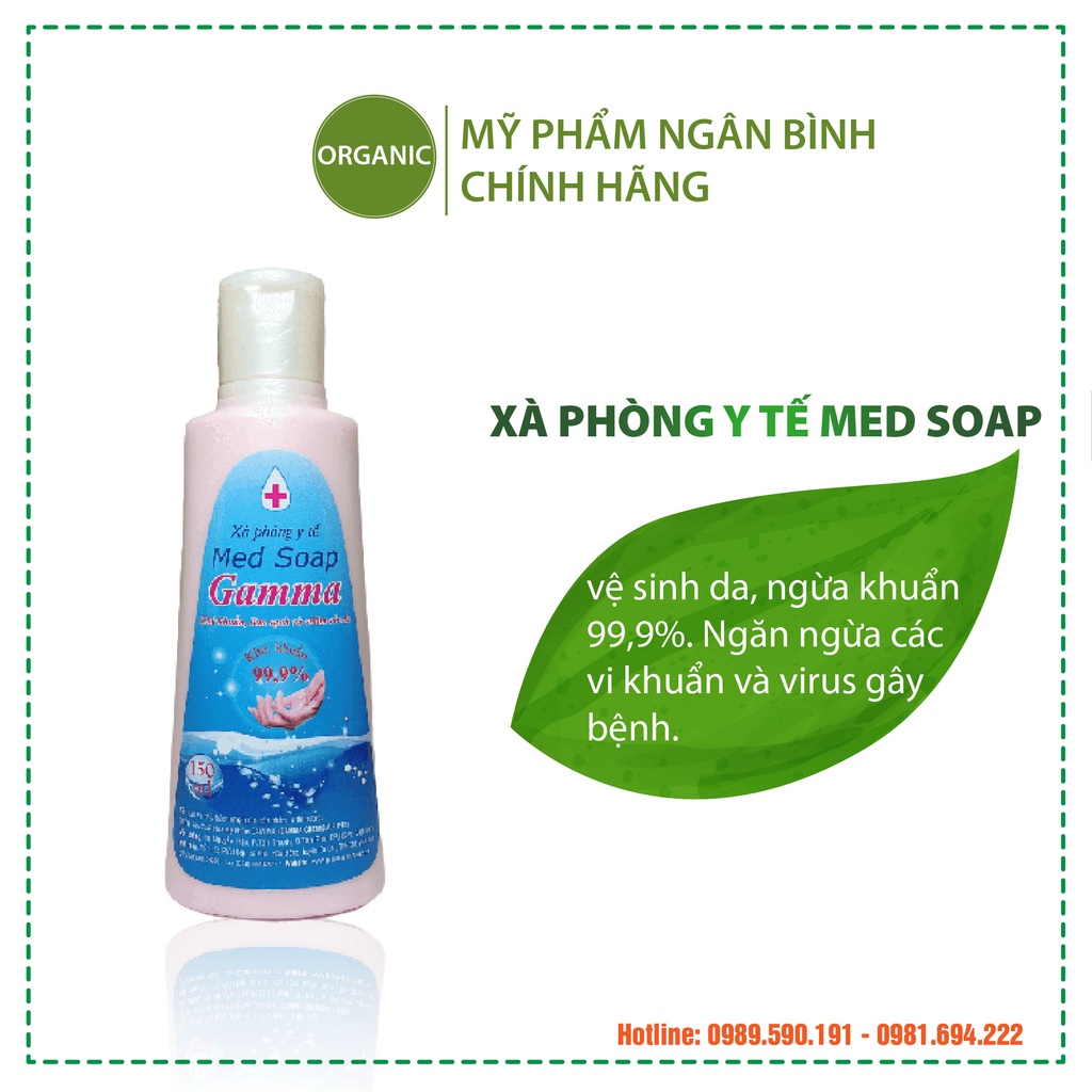Xà Phòng Y Tế Med Soap Gamma Khử Khuẩn Làm Sạch và Chăm Sóc Da