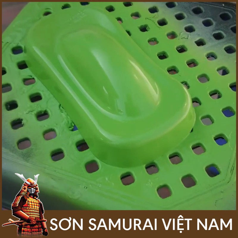 Sơn Samurai màu xanh lá nhạt 31/231 chính hãng, sơn xịt dàn áo xe máy chịu nhiệt, chống nứt nẻ, kháng xăng