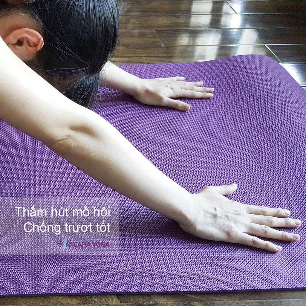 Thảm tập yoga, gym ZERA 6mm + TẶNG: Túi đựng & dây cột thảm