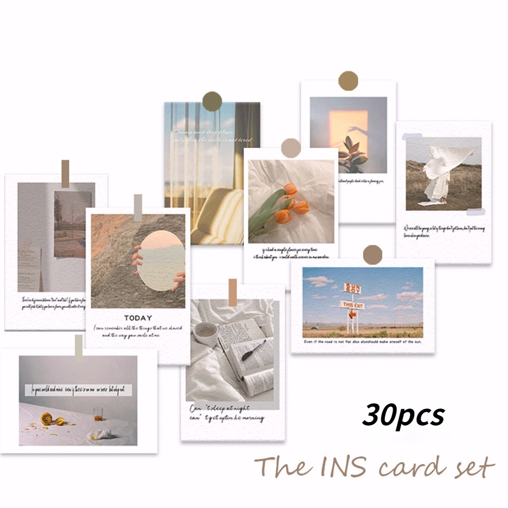 Set 30 Tấm Bưu Thiếp Trang Trí Tường