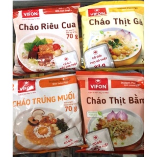 Cháo Vifon ăn liền các loại có thịt thật gói 70g